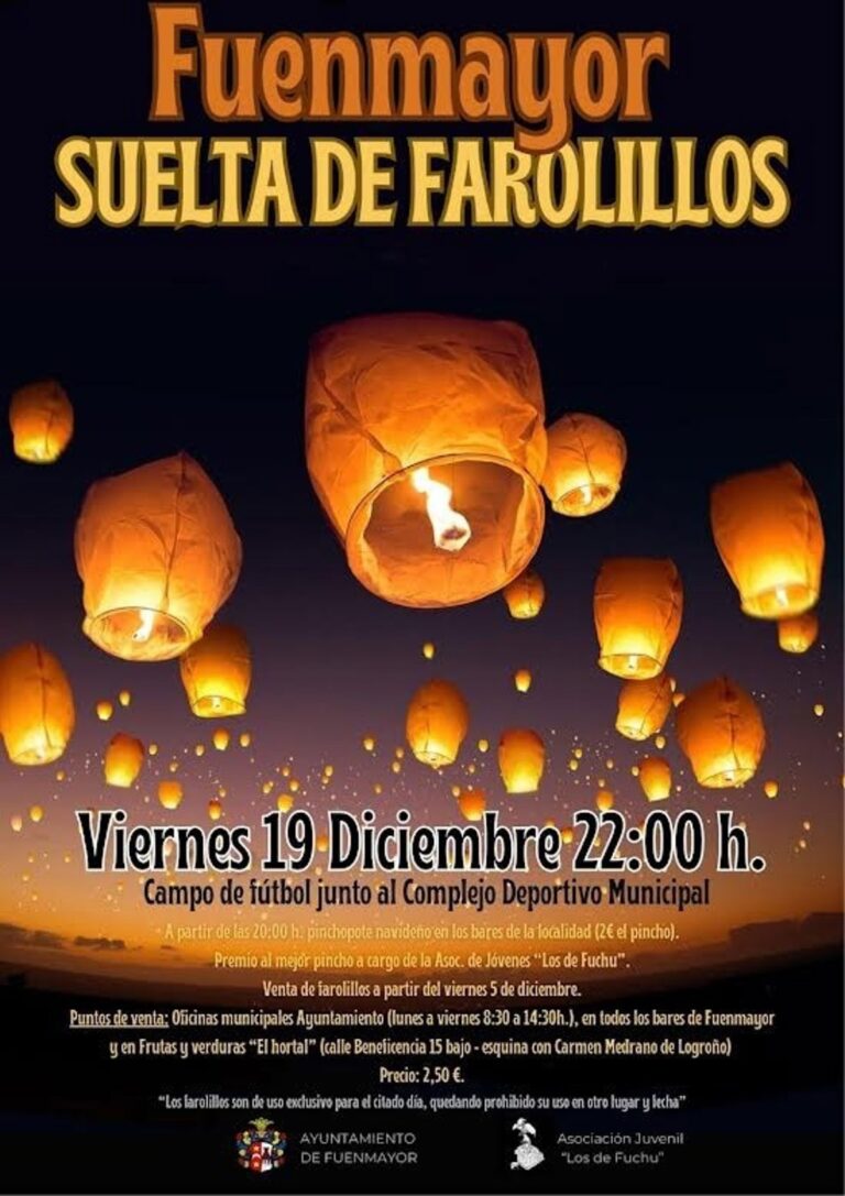 Fuenmayor verlicht de hemel met 'Farolillos' op 19 december